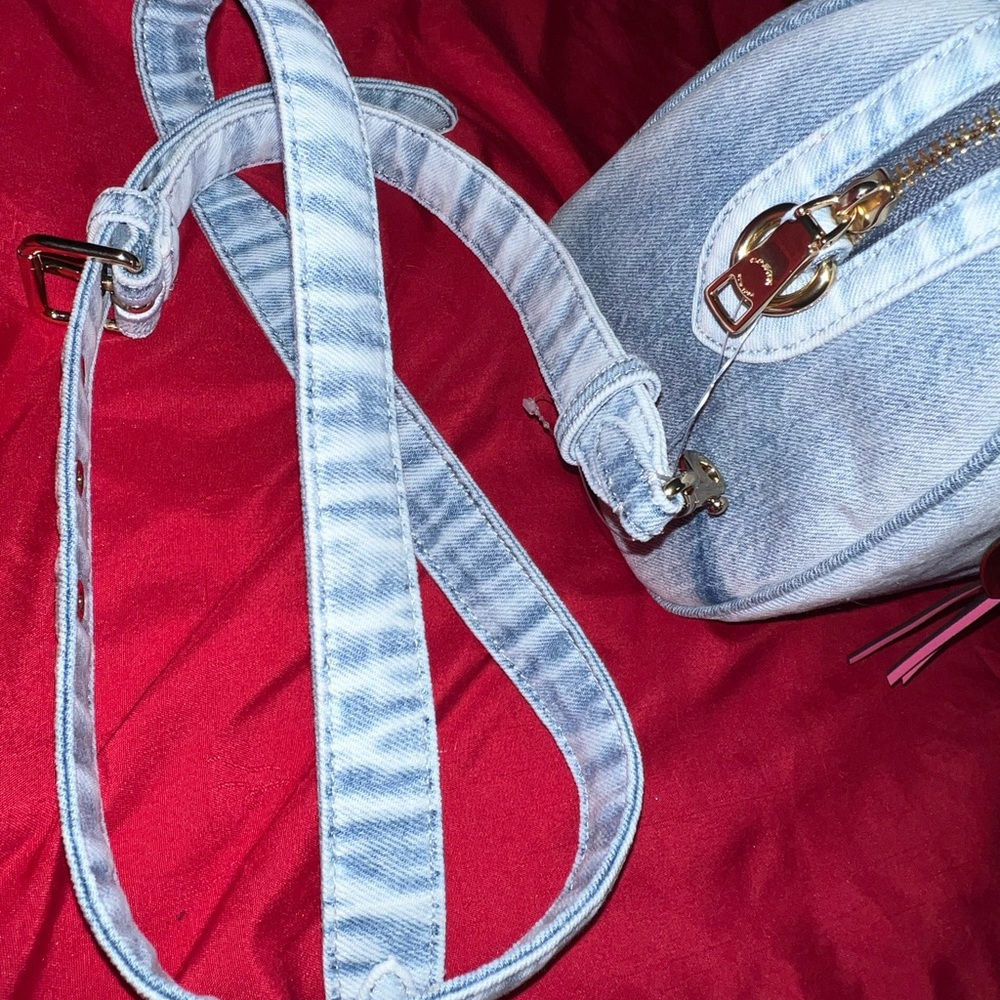 Coach Blue Loved Denim Rowan Satchel Bag (Medium) - Picture 6 of 6